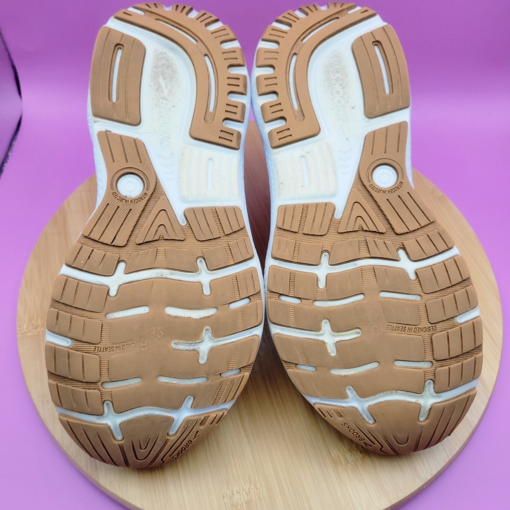 Brooks Ghost 16 Womens Running Shoes Grey Purple 1204071D175 Wide D Size 9 - Picture 6 of 10